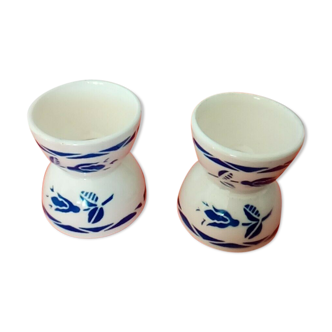 Lot of 2 old diabolo eggcups, 1950
