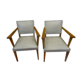 Paire de fauteuils 70