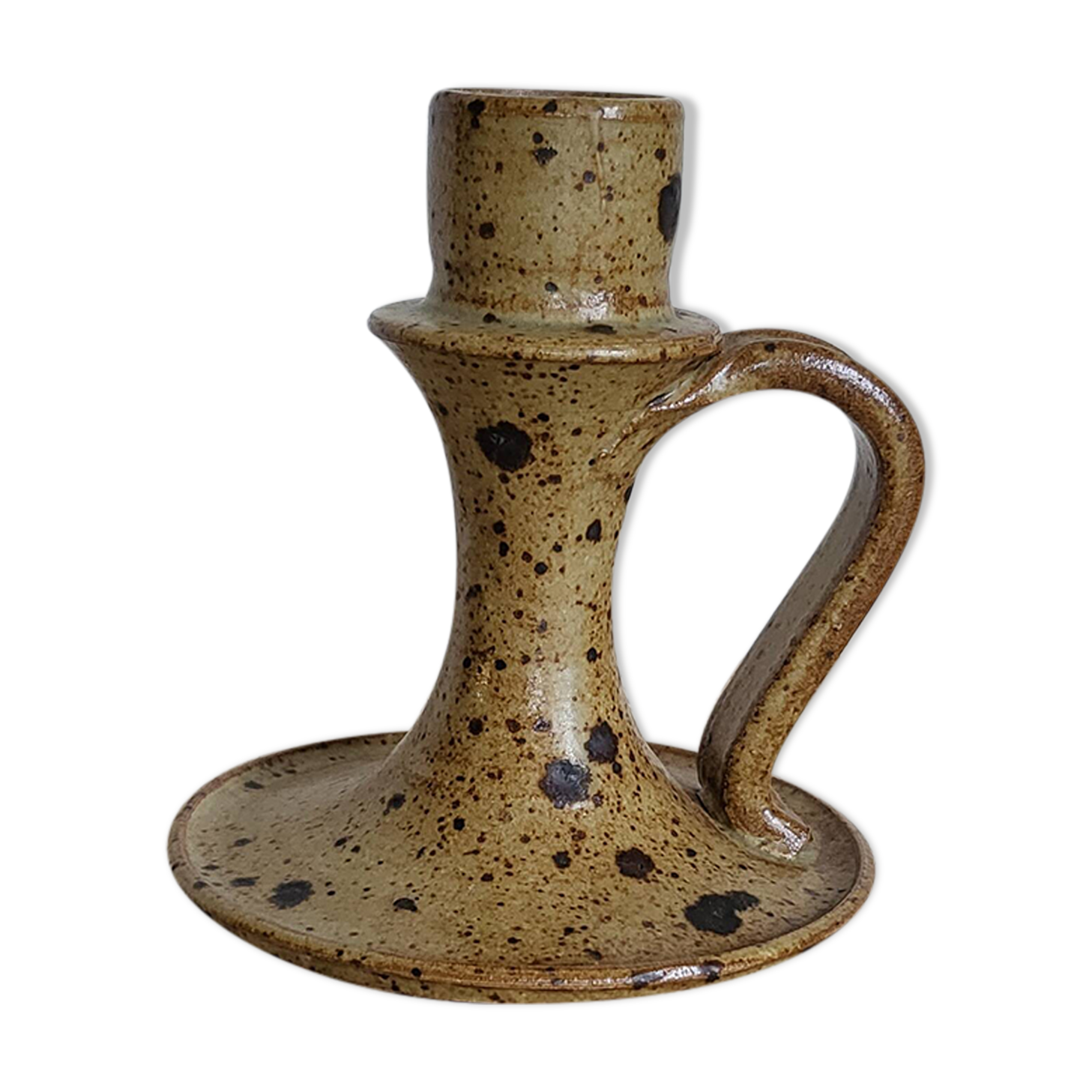 speckled sandstone candle holder