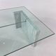 Vintage Glass and Two Stone Marble Base, Italy, 1970s