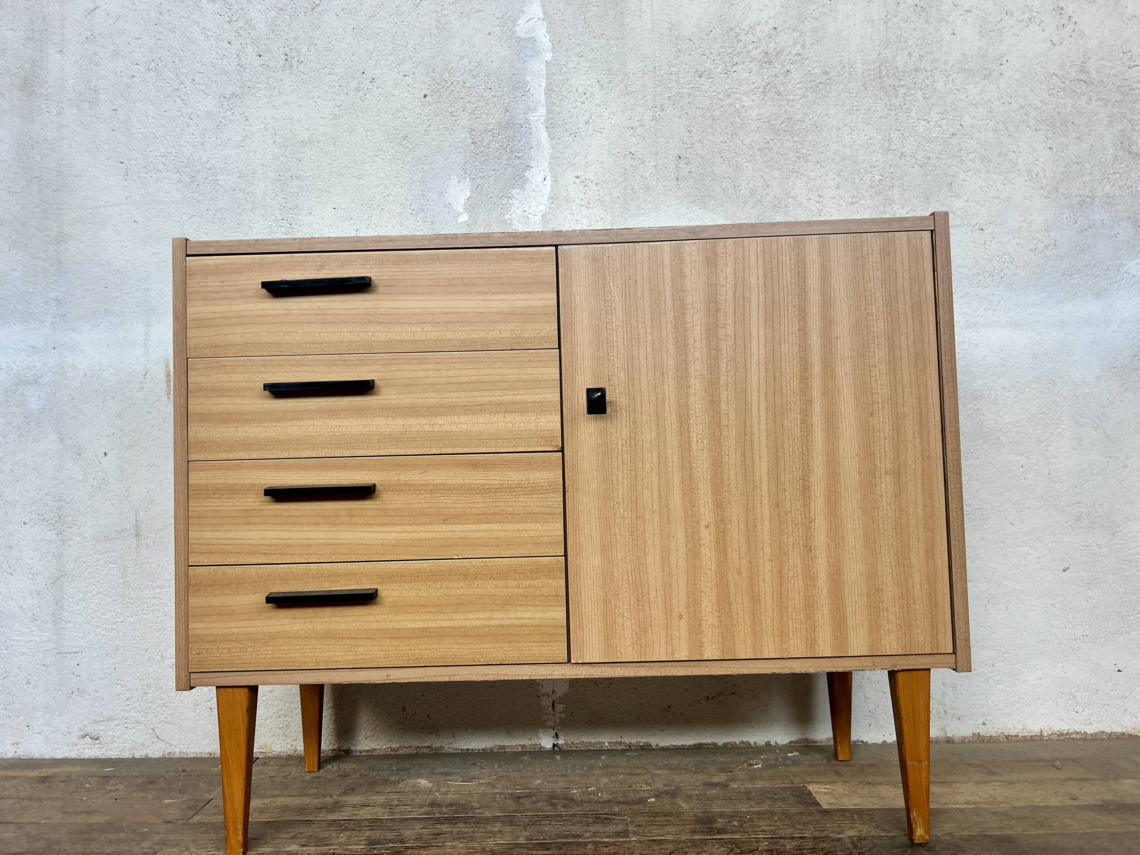 Vintage Formica TV/Hifi Cabinet Sideboard FREE DELIVERY