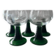 Set of 5 engraved Roemer glasses