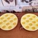 Set of 2 french brown 1 yellow escargot snail cook pots 12 snail wells 3885