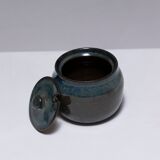 Pot couvert en faïence françois jarlov, 1990s