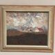 Original Swedish Oil on Panel – “Landscape” by Bertil Wahlberg – Signed – Vintage and Framed – 48 × 41.5 cm (18.9" × 16.3")