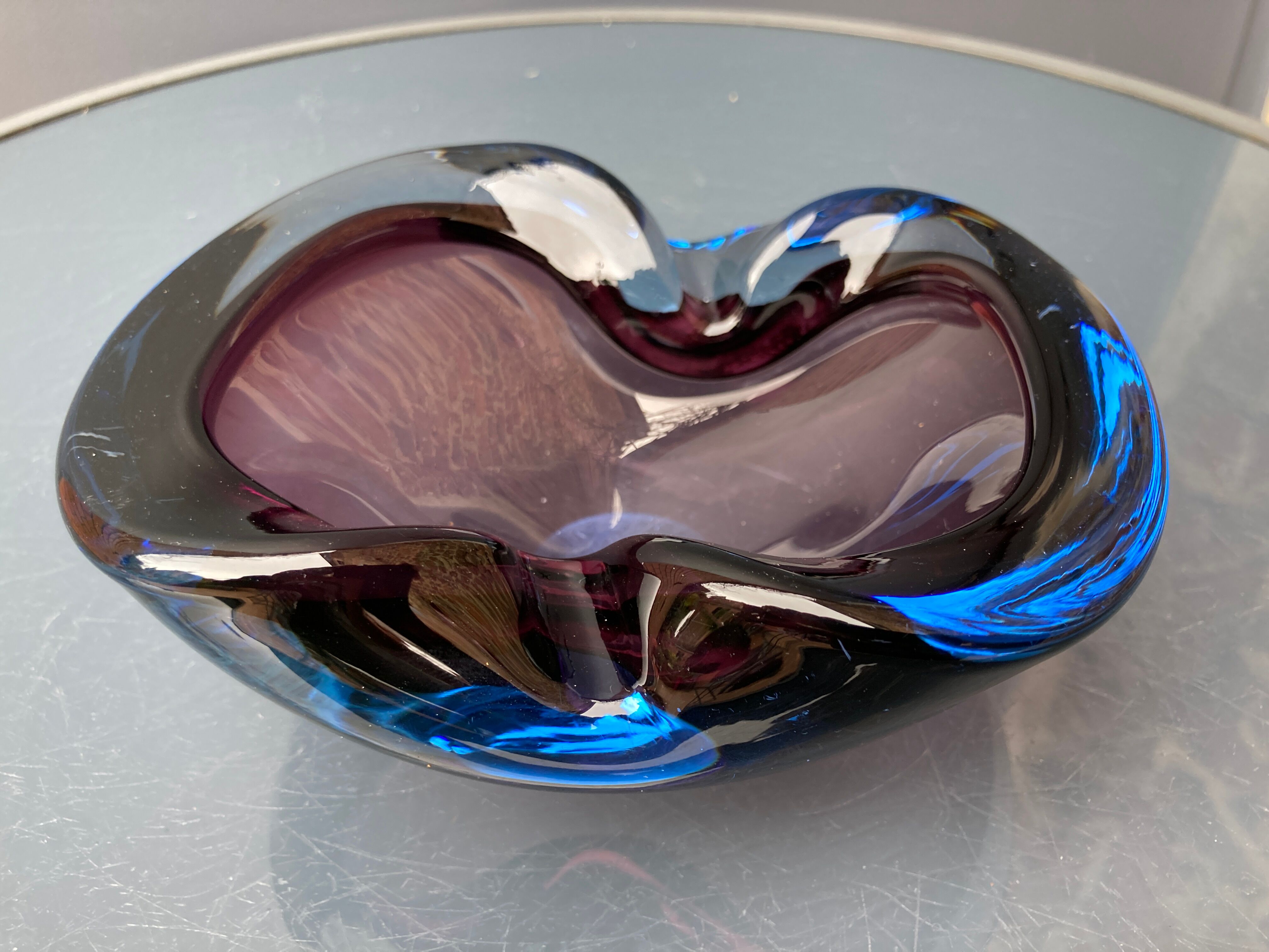 Murano crystal ashtray 1970