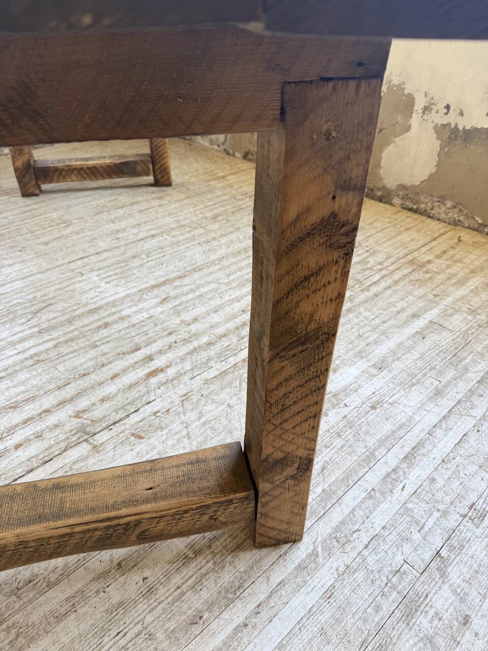 1950s pine farmhouse table 220cm