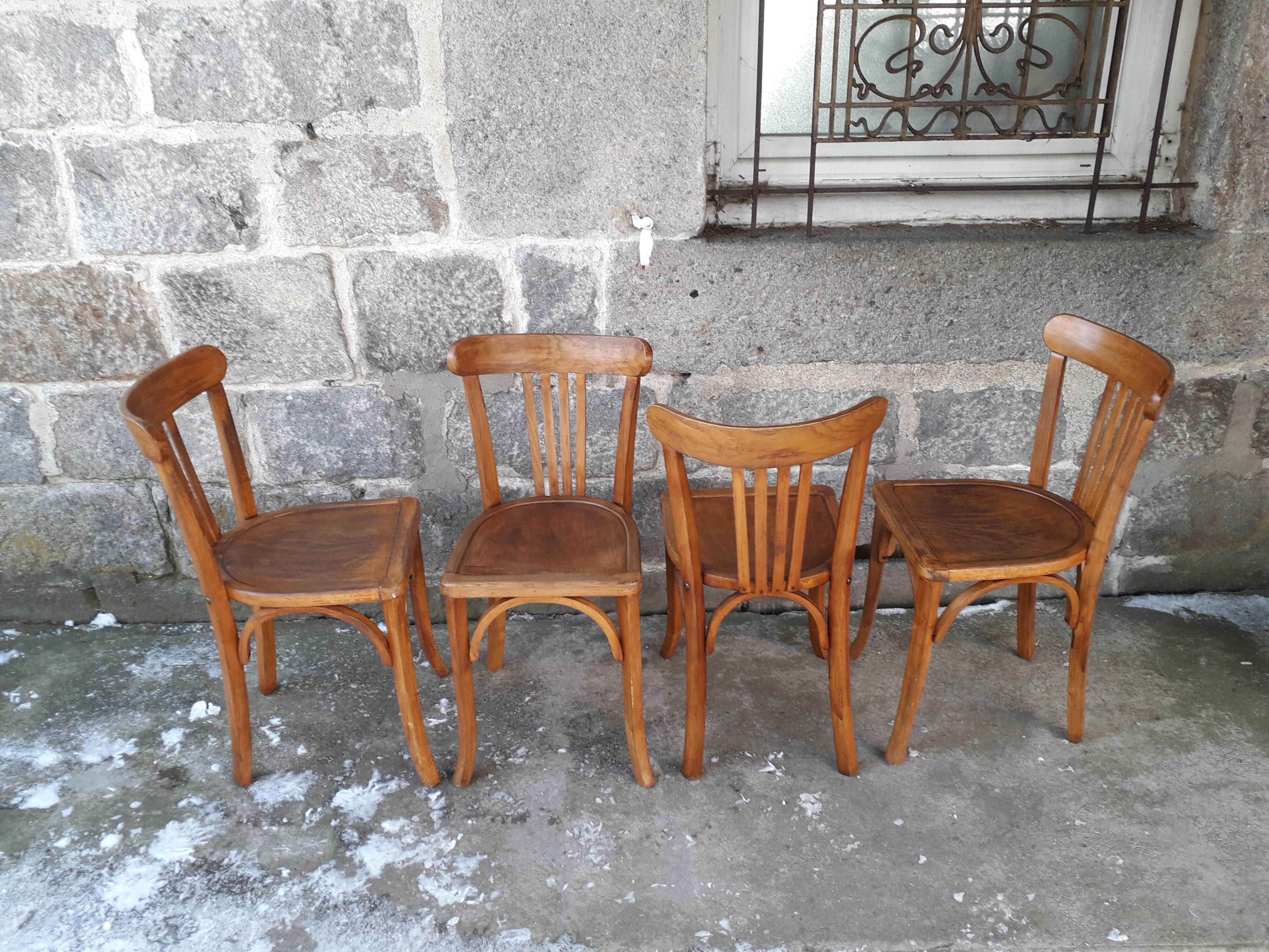 Set of four Luterma bistro chairs