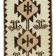 Handwoven antique anatolian beige runner rug 105 cm x 310 cm