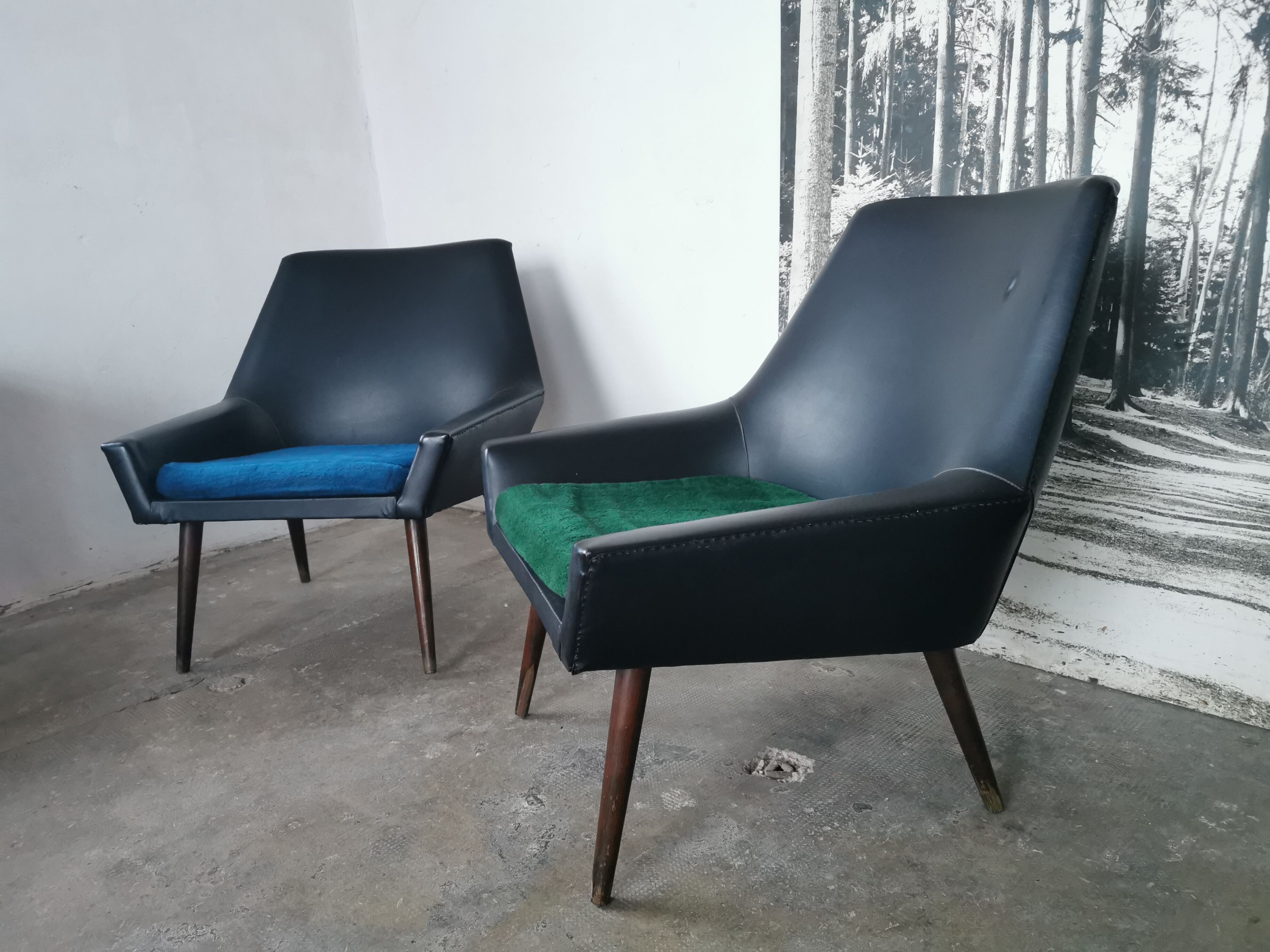 Pair of vintage armchairs 1960
