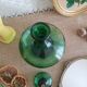 Carafe bouteille en verre, verte made in italy