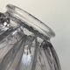 Ancienne suspension verre holophane 25,5 cm vintage
