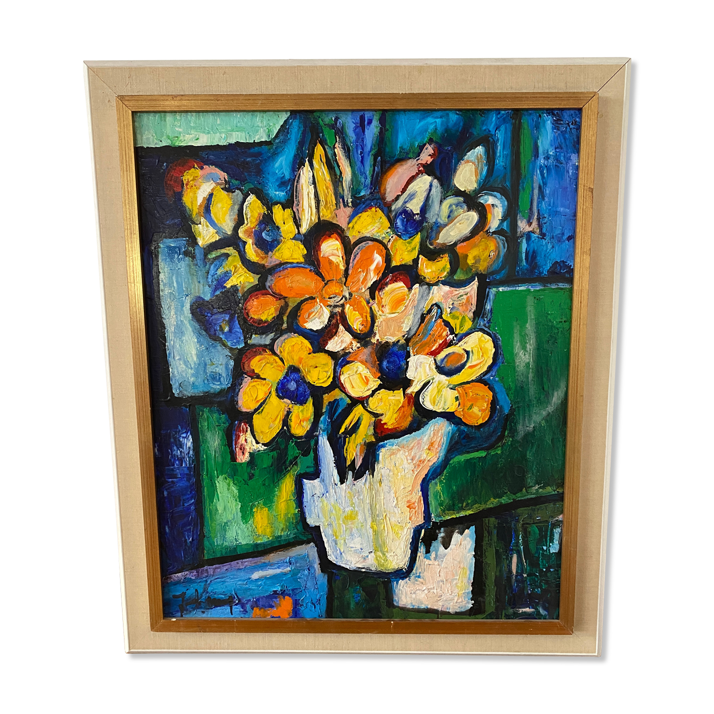 Still life signed Jacqueline Luyton (1923-2008)