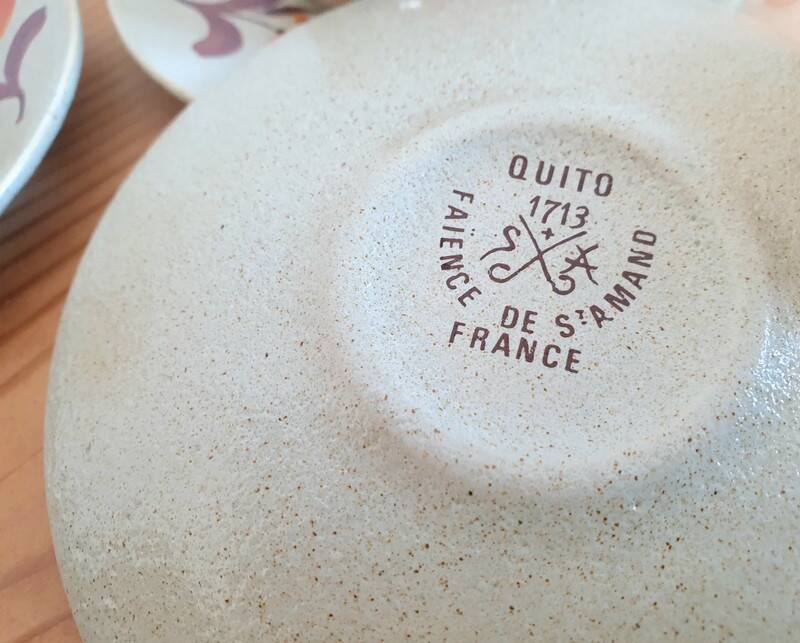 St Amand earthenware coffee cups