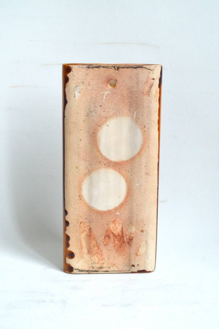 Rooster wall vase in stoneware