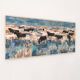 Printed wall tapestry, Bulls in Camargue, Robert Debiève, France