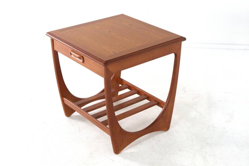 G-Plan side table with pull-out drawer - mid century modern
