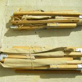 Paire de lits pliables anciens
