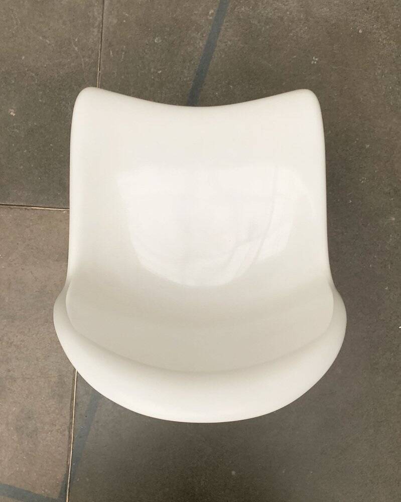 Panton side chairs from the mid-century by Verner Panton for Herman Miller, 1960s.