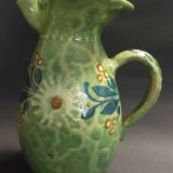 Enamelled terracotta pitcher, Spain, 20th century