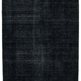 Handmade Oriental Overdyed 293 cm x 407 cm Black Wool Carpet
