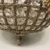 Crystal Beaded Flushmount 1980’s