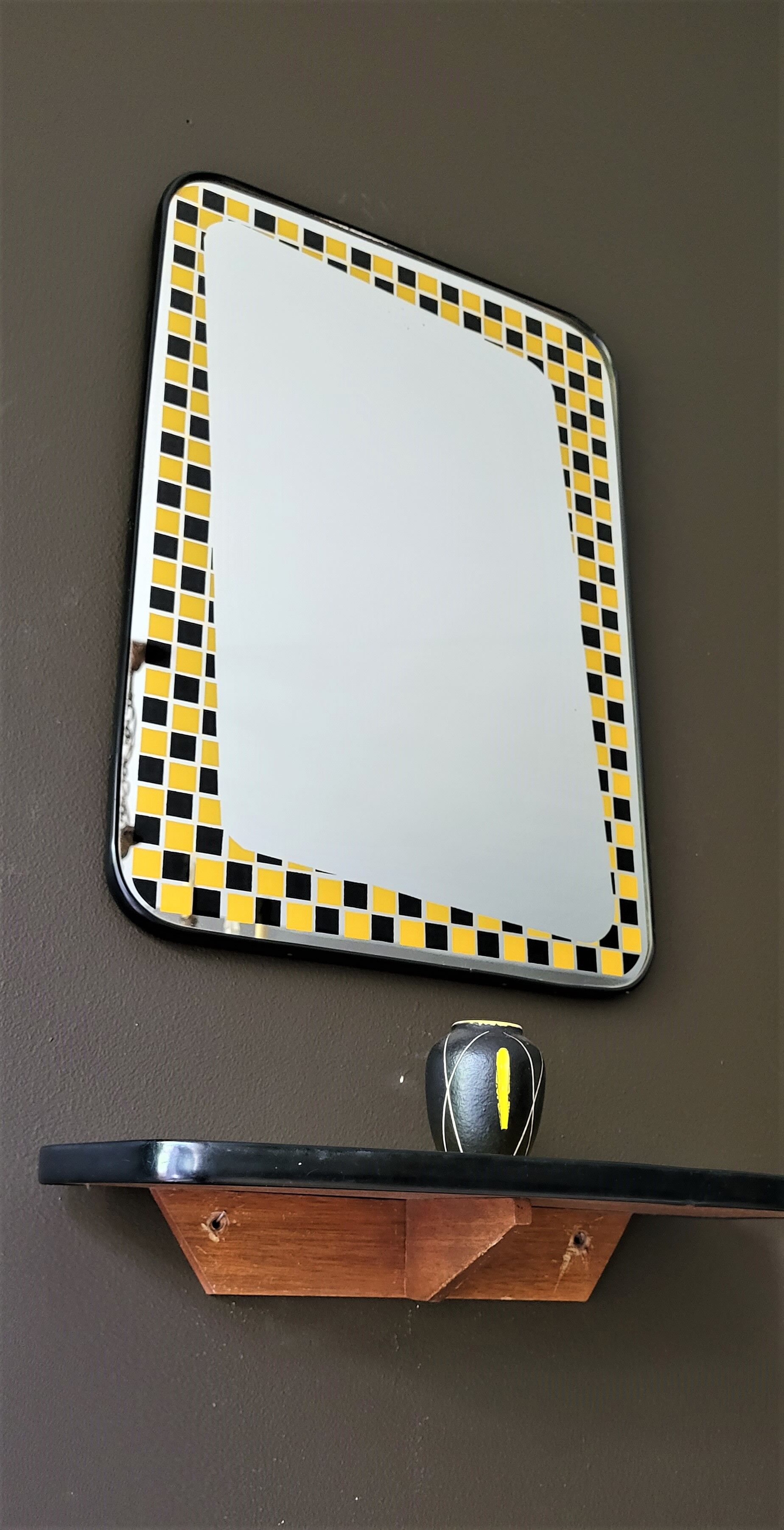 Vintage mirror & tablet 50'60'