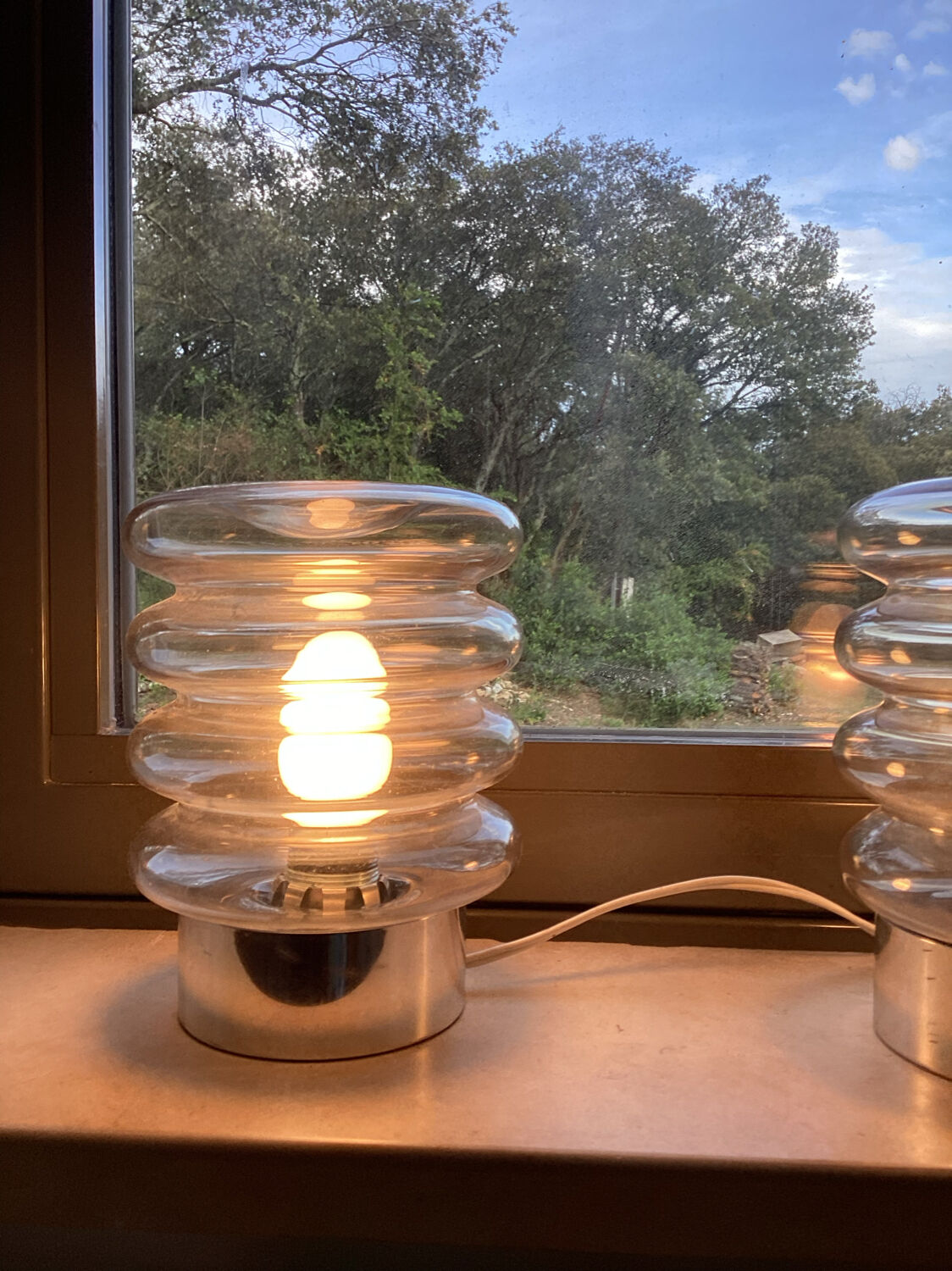 Paire de lampes de chevet vintage