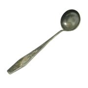 Borówka ladle, Art Nouveau / Art Deco, silver-plated brass, Norblin, Poland, 1920s.