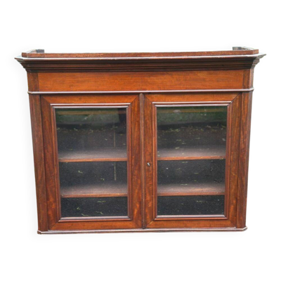 Bibliothèque vitrée style Louis Philippe du XIXème siècle en bois massif