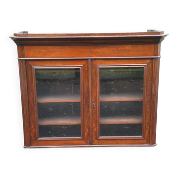 Bibliothèque vitrée style Louis Philippe du XIXème siècle en bois massif