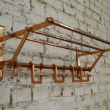 Copper cloakroom coat rack, 1930