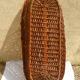 Old braided wicker couffin