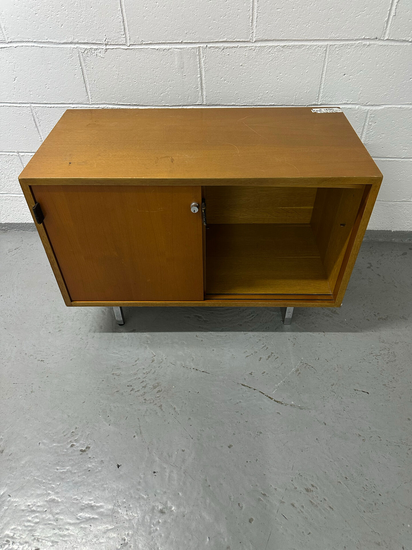 Florence Knoll furniture in teak from the 1970s.