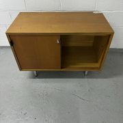Florence Knoll furniture in teak from the 1970s.