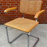 Chair Cesca model with armrests B64 in chrome