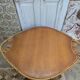 Table basse rotin et verre