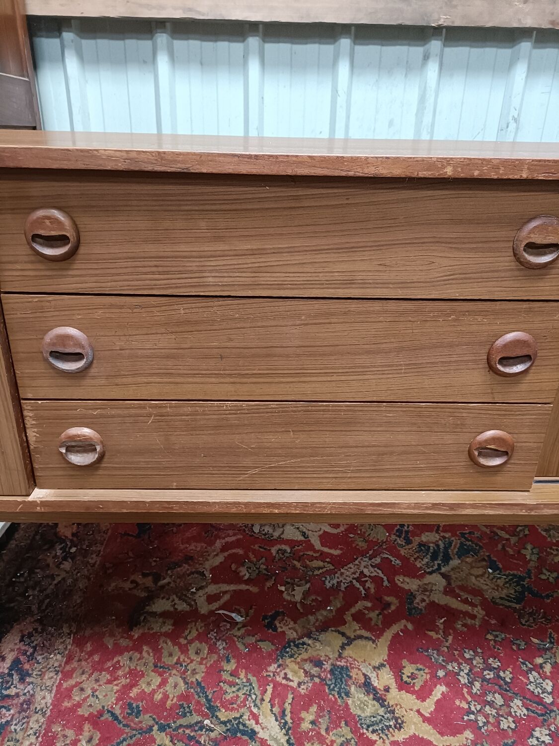 Vintage scandinavian teak enfilade, 60s