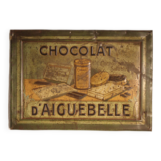 Plaque publicitaire chocolat d’Aiguebelle