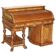 Shannon File Co drum desk in Victorian walnut with certificate.