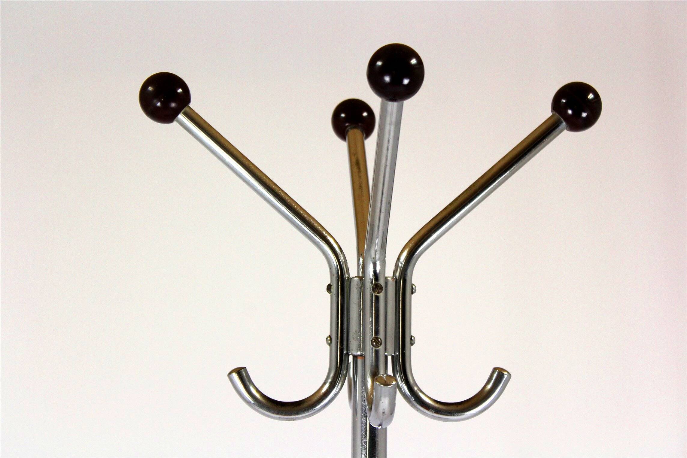 Bauhaus Chrome-Plated Coat Racks, 1930s, Set of 3