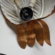 Palm leaf wall lamp