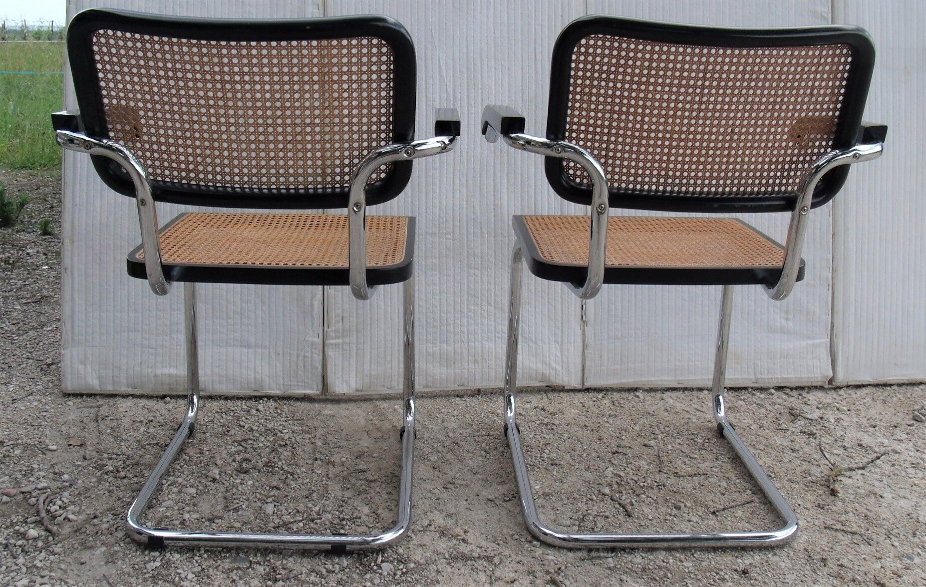 Pair of Chair Marcel Breuer Cesca B64