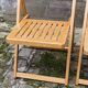 Lot de 6 chaises pliantes en bois
