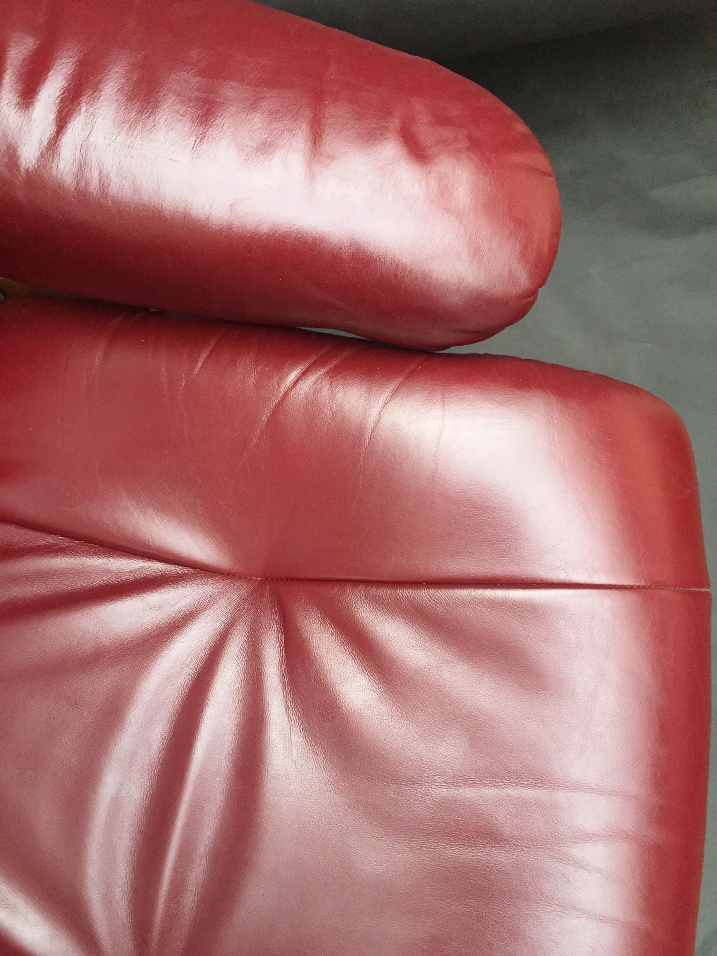 Scandinavian reclining relax armchair in Anderssons leather