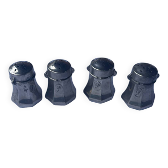 Pewter table salt and pepper shaker