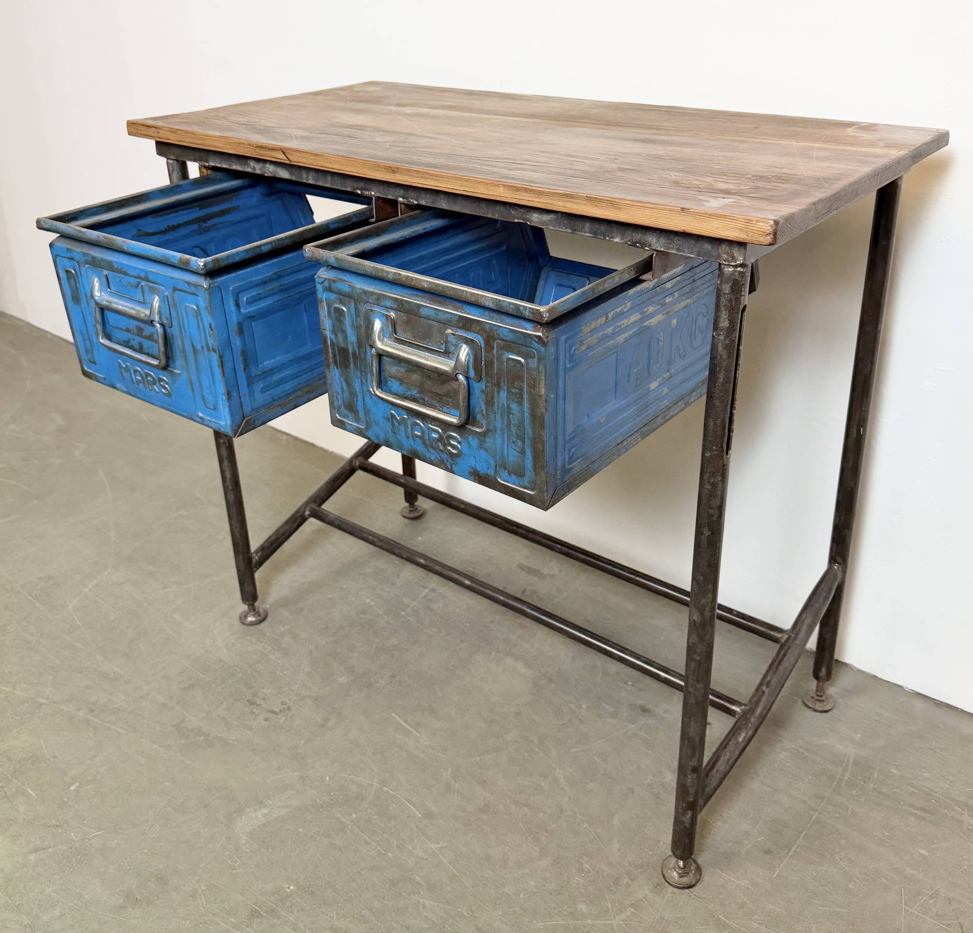 Vintage Industrial Worktable, 1960s