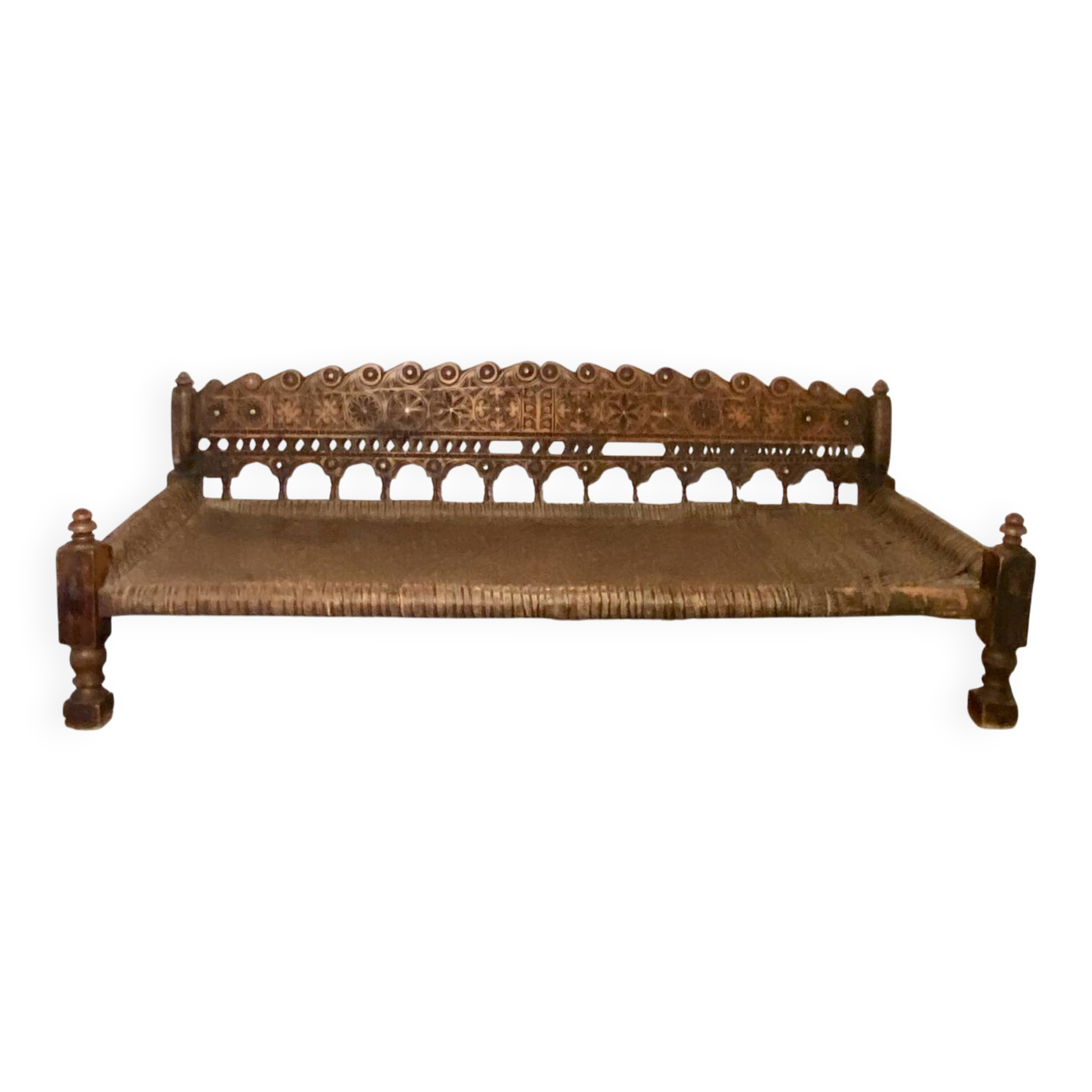 Antique Indian Rajasthani bench