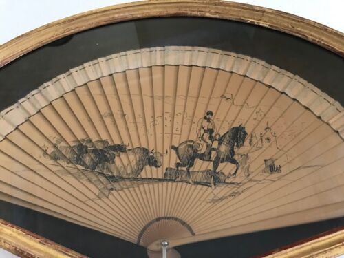 Éventail XIXème encadré