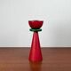 Vintage postmodern wooden candlestick, 1970s